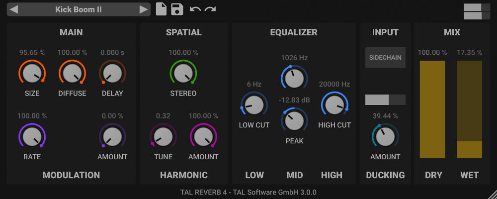 Togu Audio Line TAL-Reverb 4