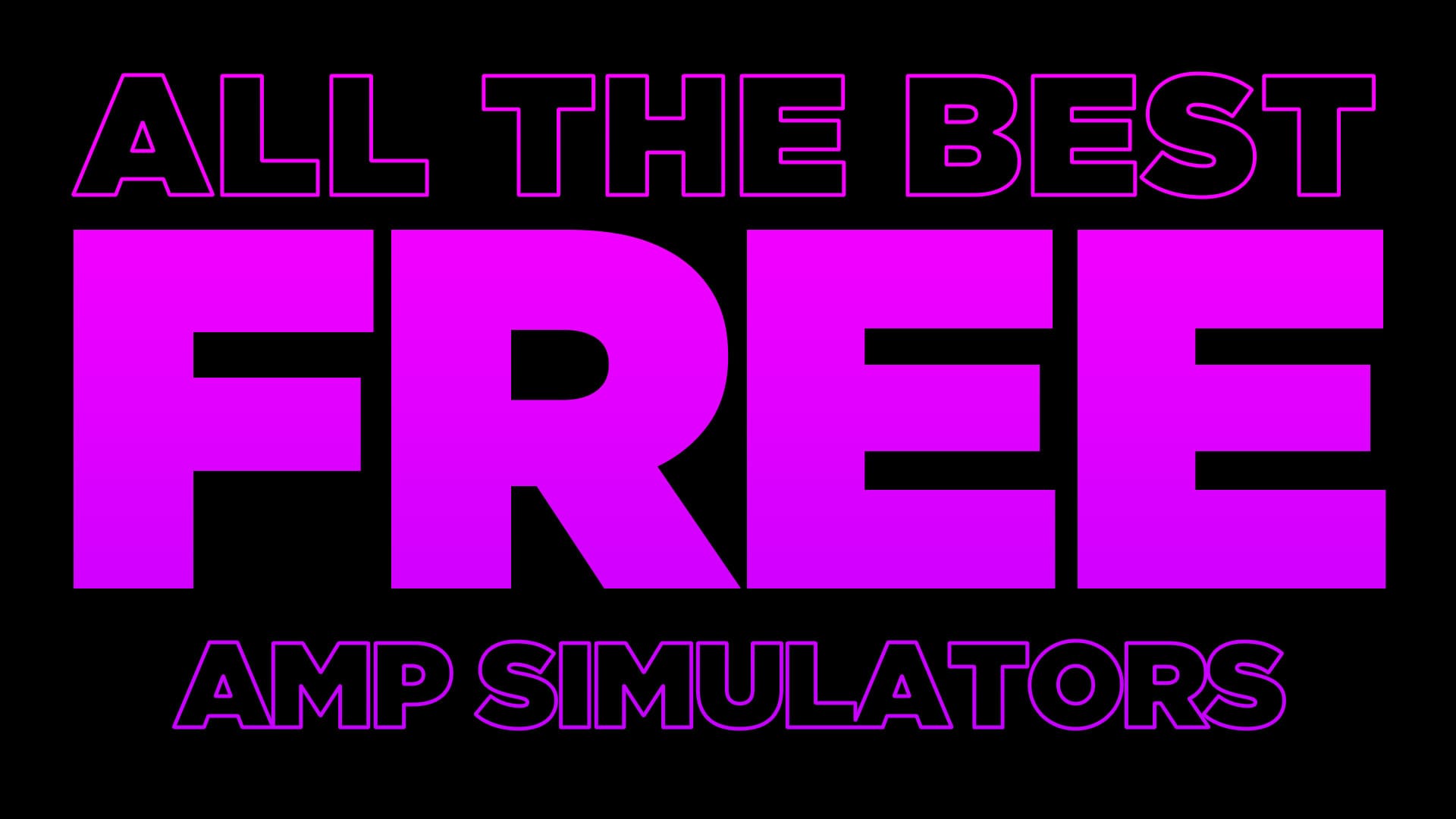The best FREE Amp Simulators